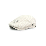 Women's Plaid Flat Cap - Beige Check Newsboy Painter Hat, Adjustable Double Snap Design, Short Brim Vintage Casual Cap for Everyday Streetwear In Australia - Darrahopens