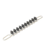 2-Pack Bendable Crevice Cleaning Brush Set - Flexible U-Shaped Faucet and Gap Brush - Dense Soft Bristles, Multi-Surface Use for Kitchen Sink and Bathroom Tile Grout