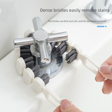 2-Pack Bendable Crevice Cleaning Brush Set - Flexible U-Shaped Faucet and Gap Brush - Dense Soft Bristles, Multi-Surface Use for Kitchen Sink and Bathroom Tile Grout
