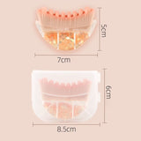 Yellow Glitter Facial Contour Massage Brush(Small) - Ergonomic Crescent Shape for Face Neck and Hand Care - Soft Bristles Portable Beauty Tool