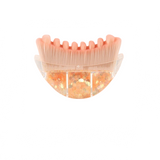 Yellow Glitter Facial Contour Massage Brush(Size) - Ergonomic Crescent Shape for Face Neck and Hand Care - Soft Bristles Portable Beauty Tool In Australia - Darrahopens