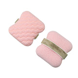 1PCS Pink gold straps Soap Bag with Sponge Puff - Thickened Wave Texture Foam Maker with Elastic Strap for Face Wash Body Cleansing and Makeup Removal In Australia - Darrahopens