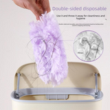 Pink Electrostatic Duster with Extendable Handle - Disposable Double-Sided 360 Degree Dust Removal Tool for Home Car and High Reach Cleaning