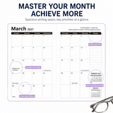 2027 Dark Purple Weekly & Monthly Planner - Compact 18 x 10 cm English Schedule Book, 144 Pages with Yearly Overview, Monthly Planning, Notes, Pen Loop and Elastic Closure In Australia - Darrahopens