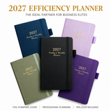 2027 Dark Purple Weekly & Monthly Planner - Compact 18 x 10 cm English Schedule Book, 144 Pages with Yearly Overview, Monthly Planning, Notes, Pen Loop and Elastic Closure In Australia - Darrahopens