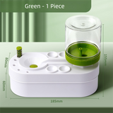 Green Automatic Paint Brush Washer - One-Touch Water Changing Brush Cleaning Station with Rinse Basin, Water Reservoir and Brush Holder for Watercolour and Art Painting In Australia - Darrahopens