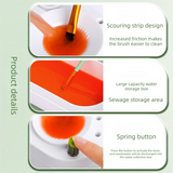 Green Automatic Paint Brush Washer - One-Touch Water Changing Brush Cleaning Station with Rinse Basin, Water Reservoir and Brush Holder for Watercolour and Art Painting In Australia - Darrahopens