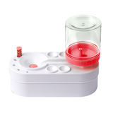 Pink Automatic Paint Brush Washer - One-Touch Water Changing Brush Cleaning Station with Rinse Basin, Water Reservoir and Brush Holder for Watercolour and Art Painting In Australia - Darrahopens