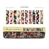 10-Roll Floral Washi Tape Set (Style 3) - 15 mm x 2 m Decorative Flower Pattern Craft Tape for Journaling, Scrapbooking, Planner Decoration and DIY Projects In Australia - Darrahopens