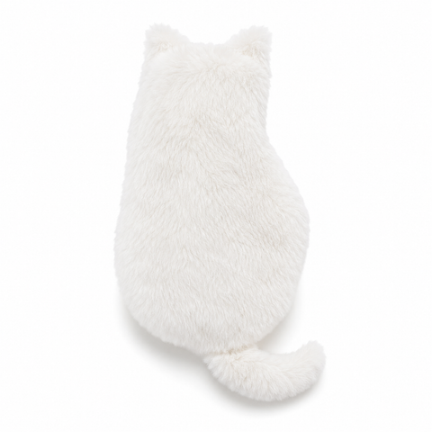 White Plush Cat Pencil Case - Soft Furry Cat-Shaped Zipper Pouch with Tail, Spacious Stationery Storage Bag for Pens, Pencils, Cosmetics and Everyday Accessories In Australia - Darrahopens