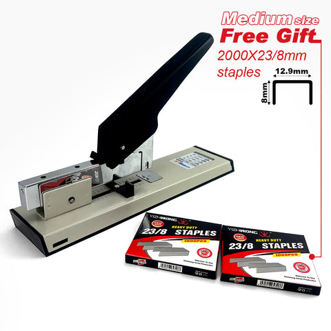 Heavy Duty Medium Size Stepler With Free 2000x23/8 Steples Office Stationary