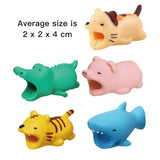 5Pcs Animal Collection Silicon Cable Protector Pack-Random Design Selected