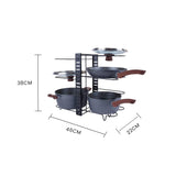 Livingtoday Double Sided 4 Levels Kitchen Organizer