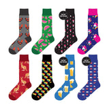 Colorful Socks - 8 Pairs Funny Colorful Dress Socks one Size 5-13 Men Socks Women Socks