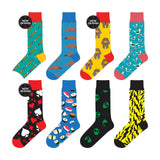 Colorful Socks - 8 Pairs Funny Colorful Dress Socks one Size 5-13 Men Socks Women Socks