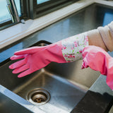 SPIFFY Deluxe Latex Household Cleaning Gloves