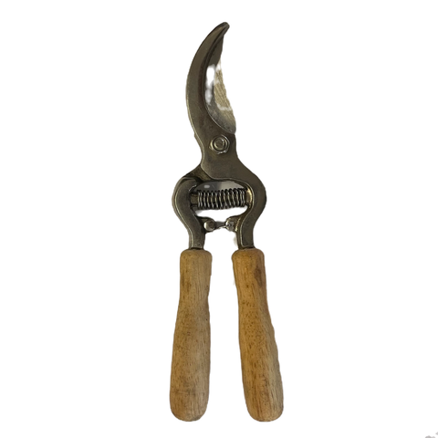 Curved Pruning Shears | Wooden Handle