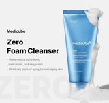 MEDICUBE Zero Foam Cleanser 120g – Deep Cleansing, Pore Care – AU Seller