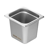 VEVOR 6 Pack Hotel Pans, 1/6  Size Anti-Jam Steam Pan, 0.8mm Thick Stainless Steel Restaurant Steam Table Pan, 6-Inch Deep Commercial Table Pan, Catering Storage Food Pan, for Industrial & Scientific
