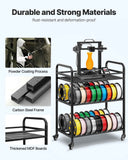 3D Printer Filament Storage Rack, 3 Tier Heavy Duty Storage Shelf, Rolling Filament Spool Holders Racks with Wheels, Filaments Organzied for 3D Printing Station, Office, Workshop (Shelf Only)