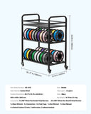 3D Printer Filament Storage Rack, 3 Tier Heavy Duty Storage Shelf, Rolling Filament Spool Holders Racks with Wheels, Filaments Organzied for 3D Printing Station, Office, Workshop (Shelf Only)