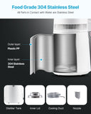 VEVOR 6L Water Distiller Home Countertop Purifier Machine 900W Plastic Container