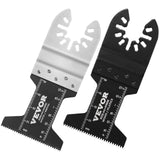 VEVOR 30PCS Multi Tool Blades Kits, Universal Quick Release Oscillating Saw Blades, 8 Types Wood Metal Plastic Oscillating Tool Blades, Fit Dewalt Bosch Milwaukee Hitachi Chicago Craftsman