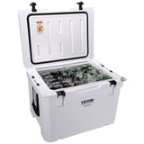 VEVOR Insulated Portable Cooler, 65 qt, Holds 65 Cans, Ice Retention Hard Cooler with Heavy Duty Handle, Ice Chest Lunch Box for Camping, Beach, Picnic, Travel, Outdoor, Keeps Ice for up to 6 Days