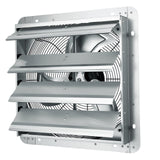 VEVOR Shutter Exhaust Fan, 406 mm High-speed 1400RPM 1506 CFM, Aluminum Wall Mount Attic Fan with AC-motor, Ventilation and Cooling for Greenhouses, Garages, Sheds, Shops