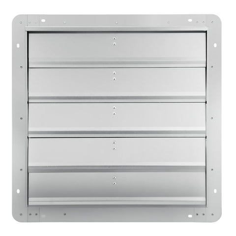 VEVOR Shutter Exhaust Fan, 610 mm High-speed 1400RPM 2892 CFM, Aluminum Wall Mount Attic Fan with AC-motor, Ventilation and Cooling for Greenhouses, Garages, Sheds, Shops
