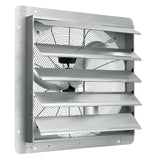 VEVOR Shutter Exhaust Fan, 610 mm High-speed 1400RPM 2892 CFM, Aluminum Wall Mount Attic Fan with AC-motor, Ventilation and Cooling for Greenhouses, Garages, Sheds, Shops