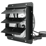VEVOR Shutter Exhaust Fan, 305 mm /12 inch with Temperature Humidity Controller, EC-motor, 904 CFM, Variable Speed Adjustable Wall Mount Attic Fan, Ventilation and Cooling for Greenhouses, Garages, Sheds