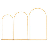 Darrahopens Home & Garden > Bathroom Accessories > Bath Caddies VEVOR Arch Backdrop Stand, Set of 3, 2.2/2/1.8 m , Stable Structure, Easy Assembly, Gold Metal Arch Backdrop Stand for Wedding, Birthday Party, Graduation, Holiday Celebration, and Ceremony Decoration