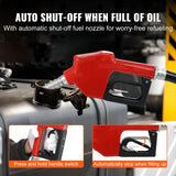 VEVOR Fuel Transfer Pump, 12V DC, 10 GPM, 8 m Lift, Portable Electric Diesel Transfer Extractor Pump Kit with Automatic Shut-off Nozzle, Delivery & Suction Hose for Diesel, Kerosene, Transformer Oil
