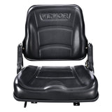 VEVOR Universal Forklift Seat, Fold Down Tractor Seat with Adjustable Angle Back and Micro Switch, 16-34 cm Extended Slot Comfortable Forklift Seat for Tractor Loader Excavator