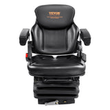 VEVOR Universal Forklift Seat Adjustable Tractor Seat with Seatbelt Armrests