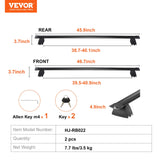 VEVOR Roof Rack Crossbar for JEEP GRAND CHEROKEE 2011-2021 Aluminum with Lock