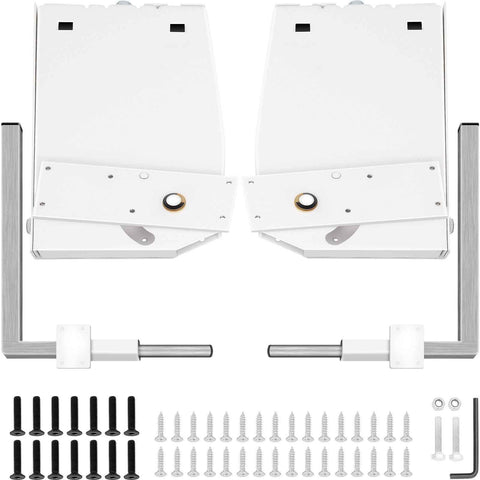 Murphy Mounting Wall Springs Mechanism, Heavy Duty Support Hardware DIY Kit, Bed Springs Mechanism Ideal for King Queen Bed (Vertical), White