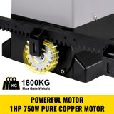 VEVOR Sliding Gate Opener Automatic Sliding Gate 1800 KG 4 Remote & APP Control