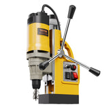 Magnetic Drill 1400W 2878 lbf Mag Drill Press 2 in Boring Diameter 6 Bits Yellow