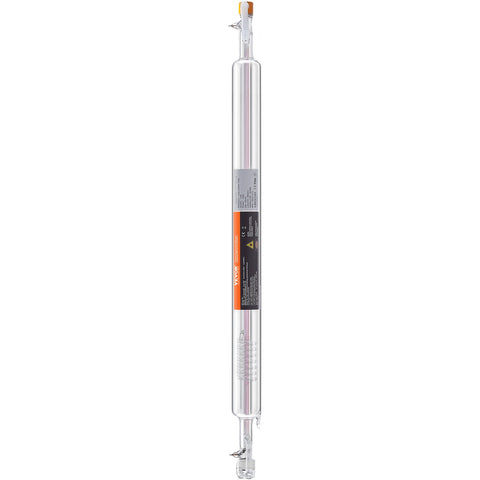 VEVOR Laser Tube, 50W CO2 Laser Tube for Laser Engraver and Cutter Machine, 850 mm Length, 50 mm Diameter, Glass Laser Cutting Tube with TEM00 Beam Mode, for Wood Acrylic Fabric Leather Bamboo