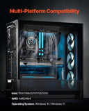 VEVOR CPU Liquid Cooler AIO CPU Water Cooler with 120 mm PWN Fans for Intel AMD