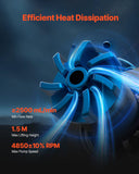 VEVOR CPU Liquid Cooler AIO CPU Water Cooler with 3 PWN Fans(120 mm) Intel AMD