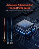 VEVOR CPU Liquid Cooler AIO CPU Water Cooler with 3 PWN Fans(120 mm) Intel AMD