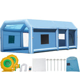 VEVOR Inflatable Paint Booth 26.2x14.8x9.8ft Inflatable Spray Booth 950W+750W