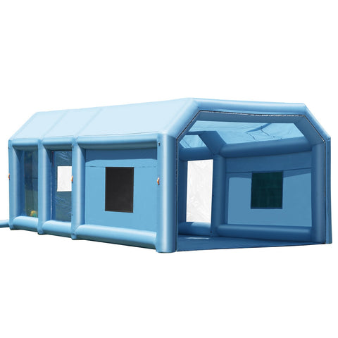 VEVOR Inflatable Paint Booth .1x9ft Inflatable Spray Booth 750W+480W Blower - Pr