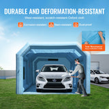 VEVOR Inflatable Paint Booth .1x9ft Inflatable Spray Booth 750W+480W Blower - Pr