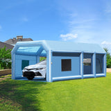 VEVOR Inflatable Paint Booth .1x9ft Inflatable Spray Booth 750W+480W Blower - Pr