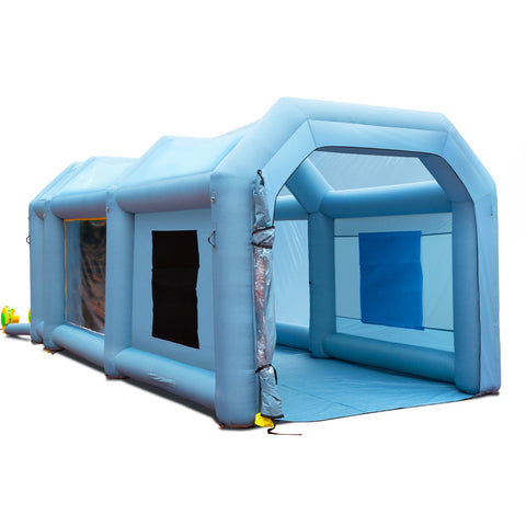 VEVOR Inflatable Spray Booth Car Paint Tent 20x10x8ft Filter System 2 Blowers