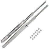 VEVOR Drawer Slides, 1 Pair 42 Inch Heavy Duty Drawer Slides, Ball Bearing Side Mount Drawer Hardware Slides, 500 LBS Load Capacity 3-Section Full Extension Drawer Slides for Smooth Slide, Less Noise